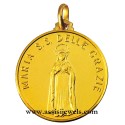 Medaglia Madonna delle Grazie oro 18 kt