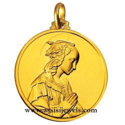 18 kt gold Madonna of the lippi medal