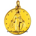 18 kt gold Miraculous Madonna medal