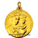 Medaglia Madonna Mater mea oro 18 kt