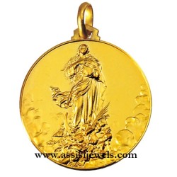 Medaglia Madonna del Murillo oro 18 kt