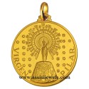 Medaglia Madonna del Pilar oro 18 kt