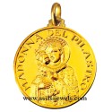 Medaglia Madonna del Pilastro oro 18 kt