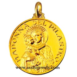 Medaglia Madonna del Pilastro oro 18 kt