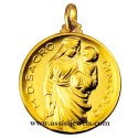 18 kt gold Our Lady of the sacred belt medal