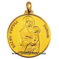 Medaglia Madonna salus popoli oro 18 kt