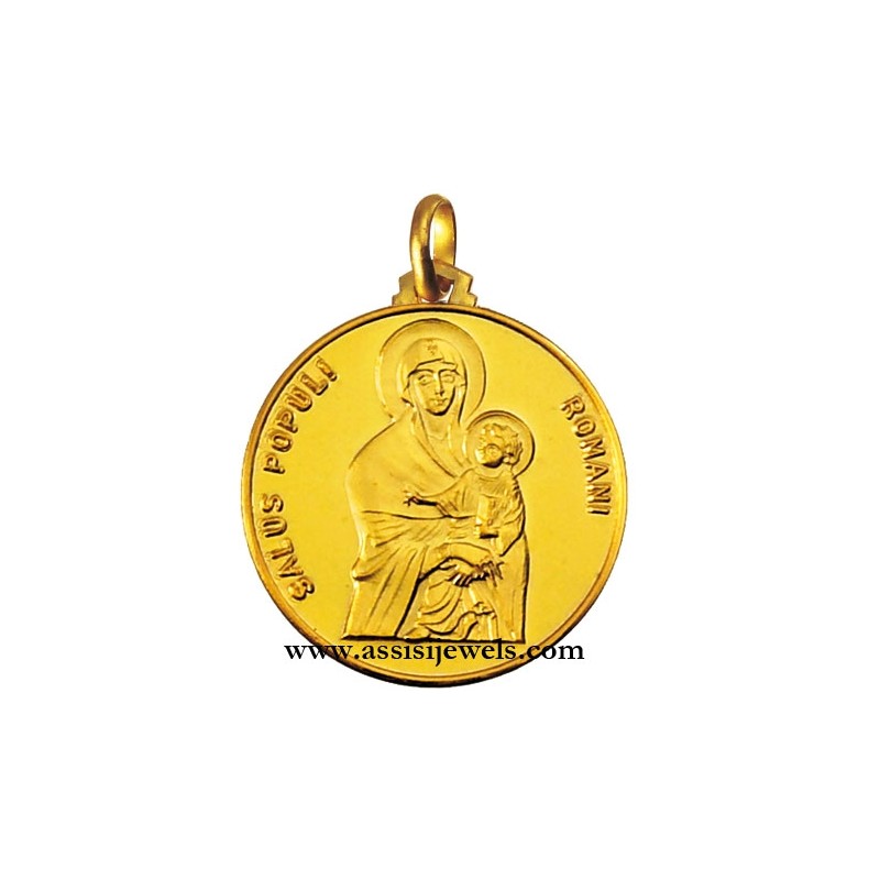 Medaglia Madonna salus popoli oro 18 kt