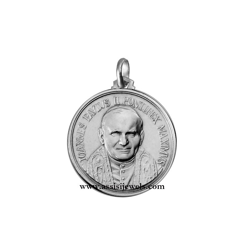 925 sterling silver Pope John Paul II medal