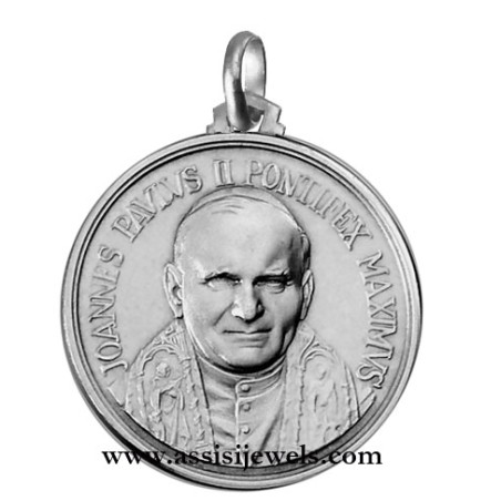 Medaglia di Papa Giovanni Paolo II argento 925