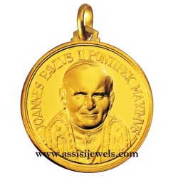 Medaglia di Papa Giovanni Paolo II oro 18 kt