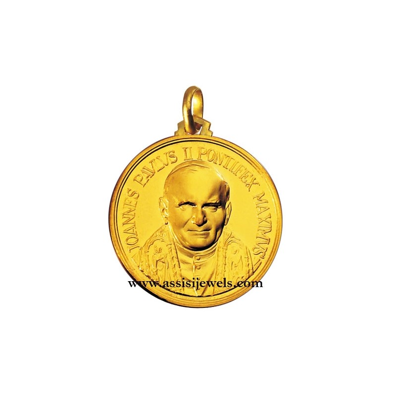Medaglia di Papa Giovanni Paolo II oro 18 kt