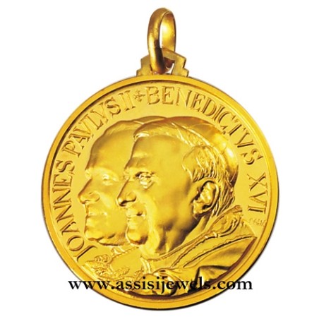 Medaglia due Papi oro 18 kt