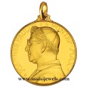 18 kt gold Pope Jhon Paul I medal