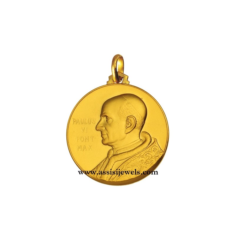 Medaglia di Papa Paolo Vi oro 18 kt