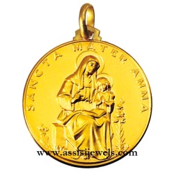 Medaglia di S. Anna oro 18 kt'