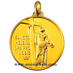 18 kt gold Saint Elena medal
