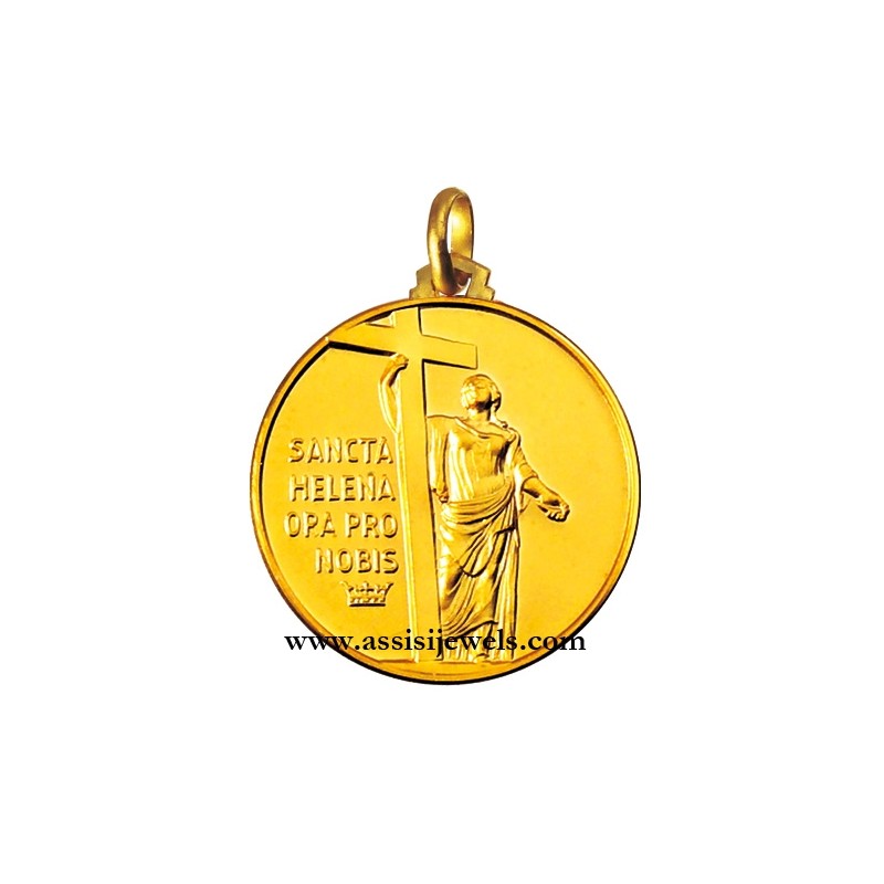 18 kt gold Saint Elena medal