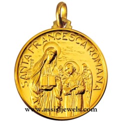 Medaglia di  S. Francesca Romana oro 18 kt
