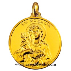 Medaglia di Santa  Rosalia oro 18 kt