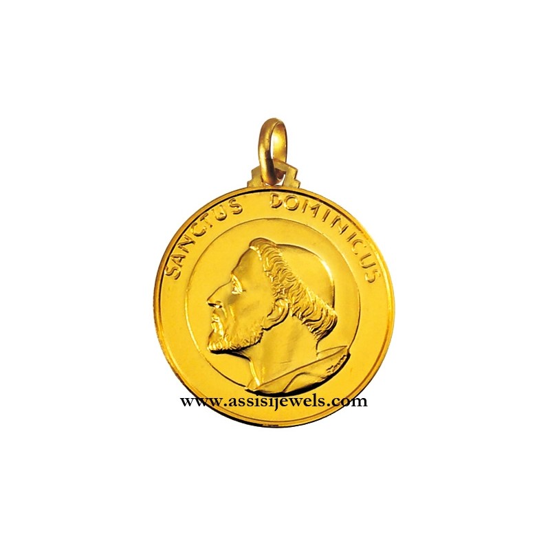 Medaglia di S. Domenico oro 18 kt