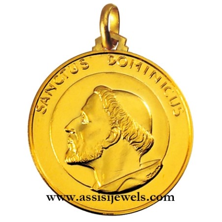 Medaglia di S. Domenico oro 18 kt