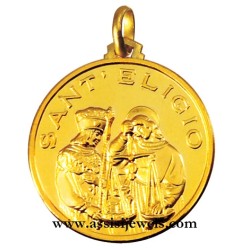 18 kt gold Saint Eligius medal
