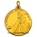 Medaglia di San Francesco di Paola oro 18 kt