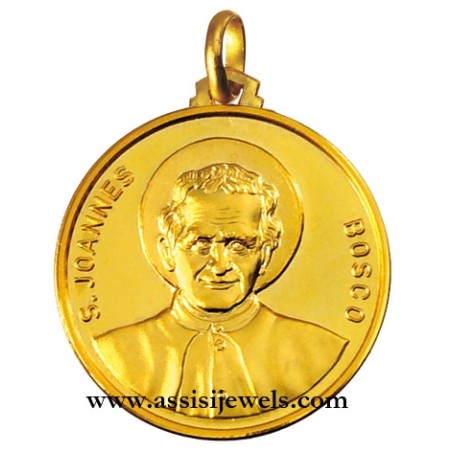 Medaglia di San Giovanni Bosco oro 18 kt