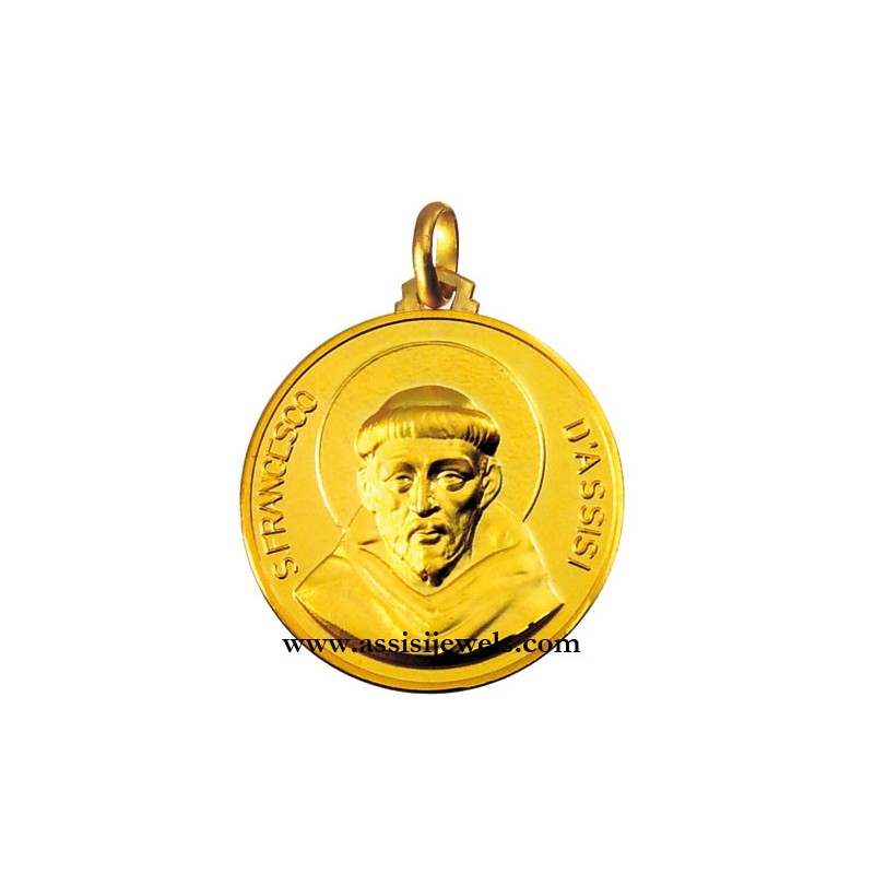 Medaglia di San Francesco Cimabue oro 18 kt