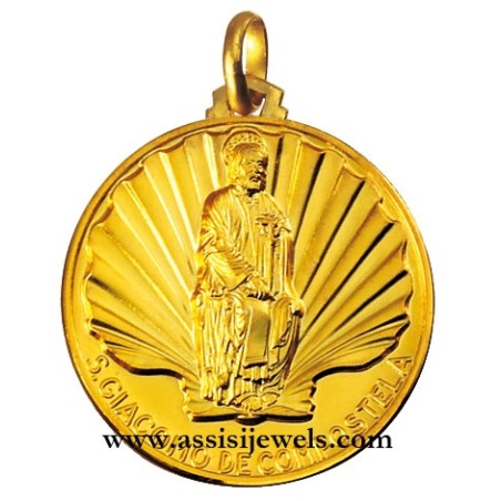 Medaglia di San Giacomo oro 18 kt