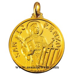 18 kt gold Saint lawrence medal
