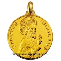 18 kt gold Saint Nicholas medal