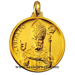 18 kt gold Saint Ubaldo medal