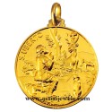 18 kt gold Saint Hubert medal