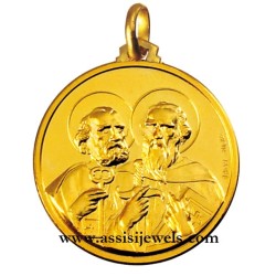Medaglia di SS. Pietro e Paolo oro 18 kt