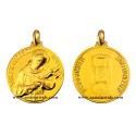 18 kt gold Saint Francis medal