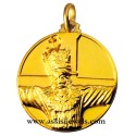 Medaglia volto Cristo santo busto oro 18 kt