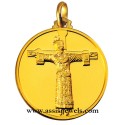 18 kt gold full face of Holy Christ medal