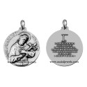 Medaglia di S. Francesco argento 925