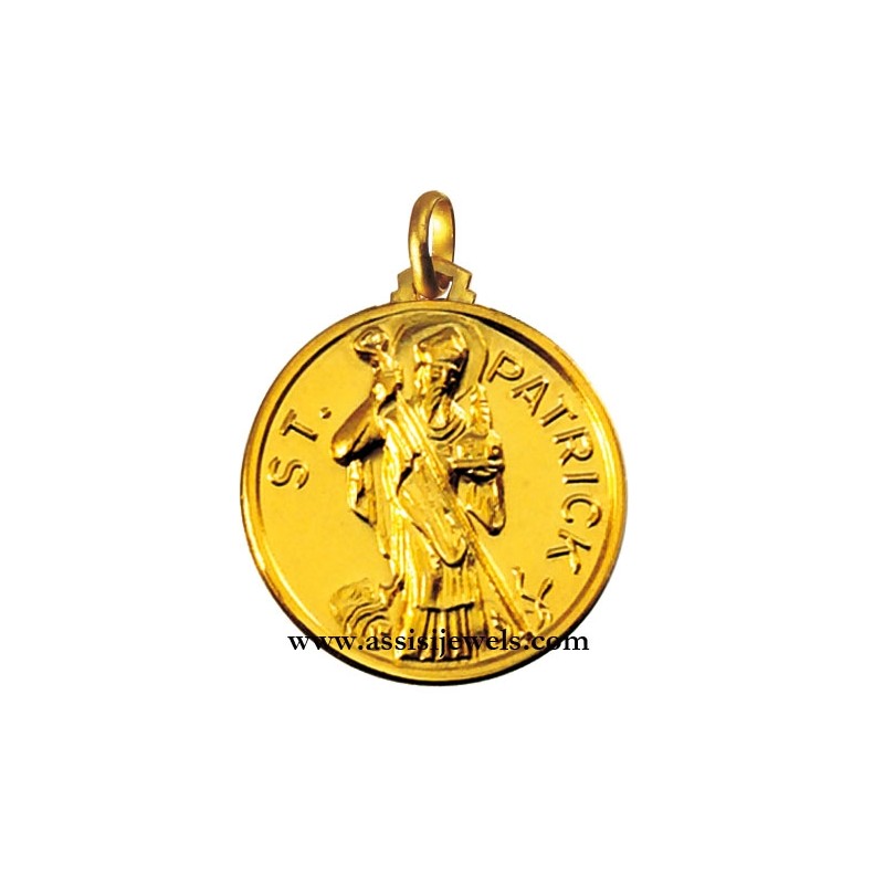 Medaglia di San Patrizio oro 18 kt