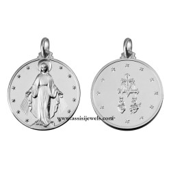 925 sterling silver miraculous Madonna medal
