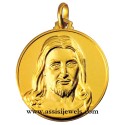Medaglia Cristo Misericordioso oro 18 kt