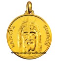 Medaglia volto Cristo Sacra Sindone oro 18 kt