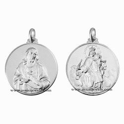 Medaglia scapolare oro 18 kt