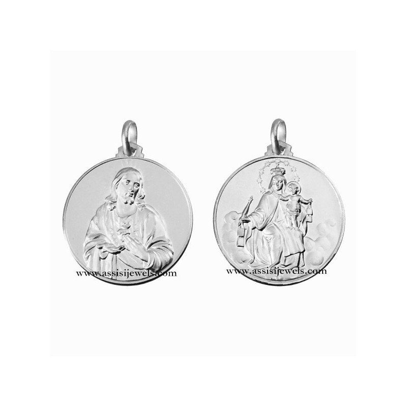 18 kt gold scapular medal