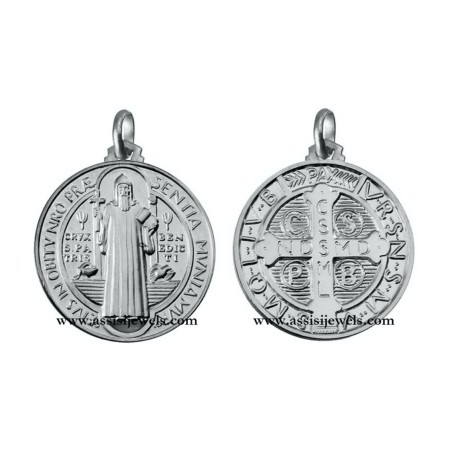 Medaglia di San Benedetto oro 18 kt