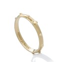 18 kt yellow gold rosary ring