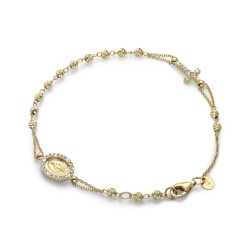 18 kt yellow gold rosary bracelet