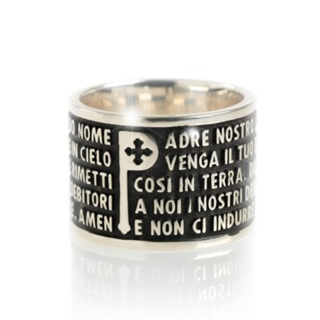 Tuum 925 sterling silver Our Father ring
