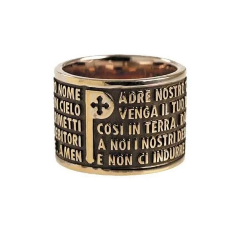 Tuum 925 sterling silver Our Father ring